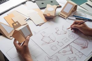 Designer,Sketching,Drawing,Design,Brown,Craft,Cardboard,Paper,Product,Eco